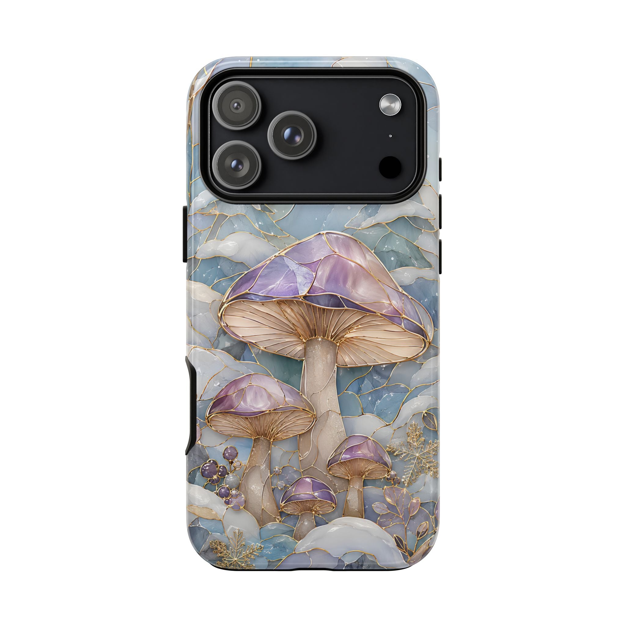 Iridescent Mushroom Illustration iPhone Case | Protective Hard Case
