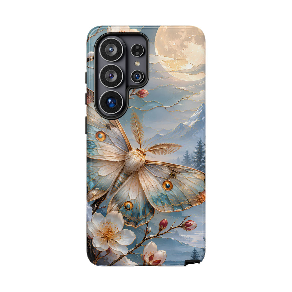 Luna Moth Samsung Galaxy Phone Case | Cherry Blossom Phone Case