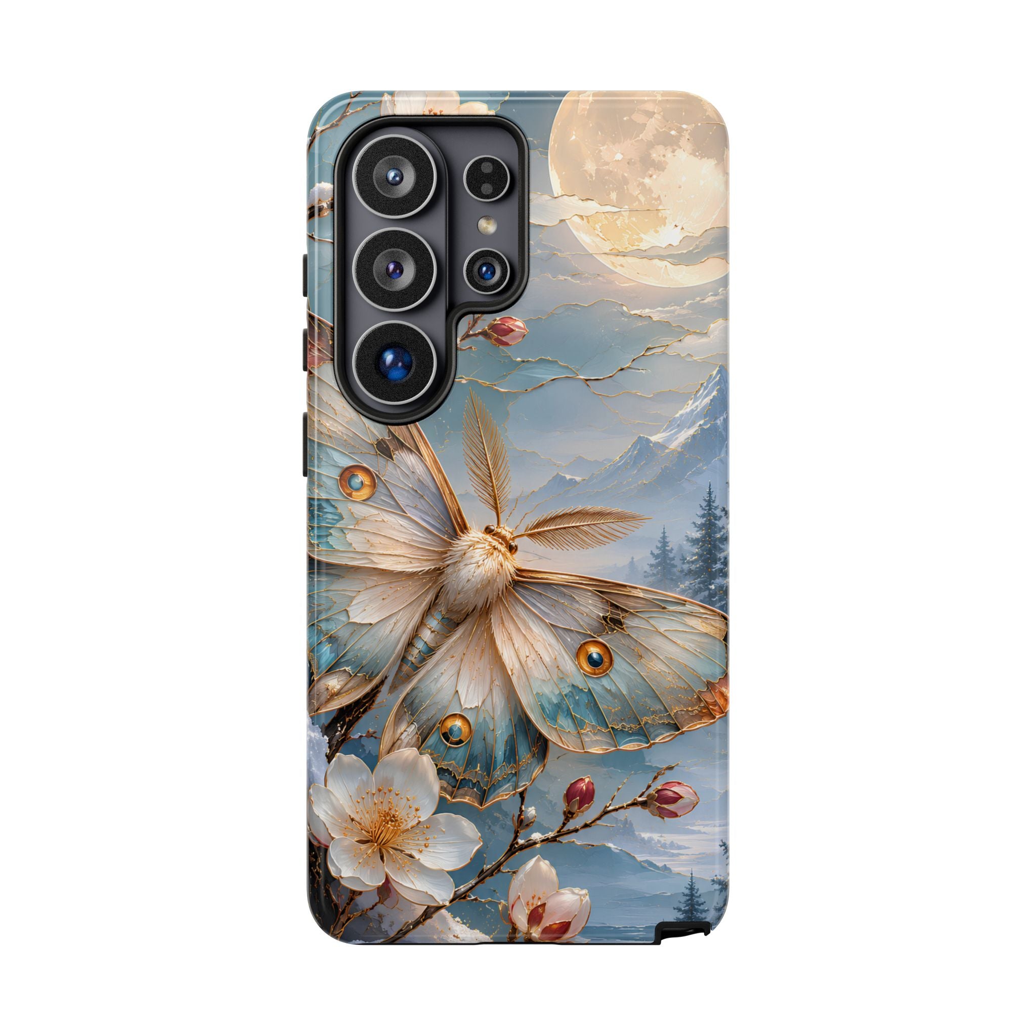Luna Moth Samsung Galaxy Phone Case | Cherry Blossom Phone Case