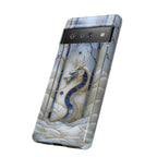 Dragon Stained Glass Google Pixel Case — Blue Winter Forest Protective Cover
