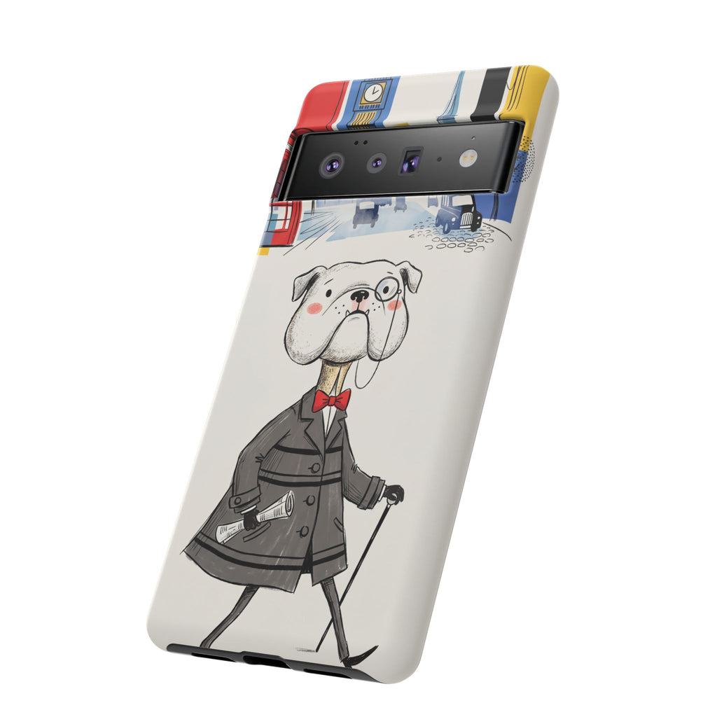 Vintage Dapper Gentleman Bulldog Google Pixel Phone Case