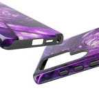 Purple Vortex Tough Samsung Galaxy Case — Abstract Spiral Protective Cover