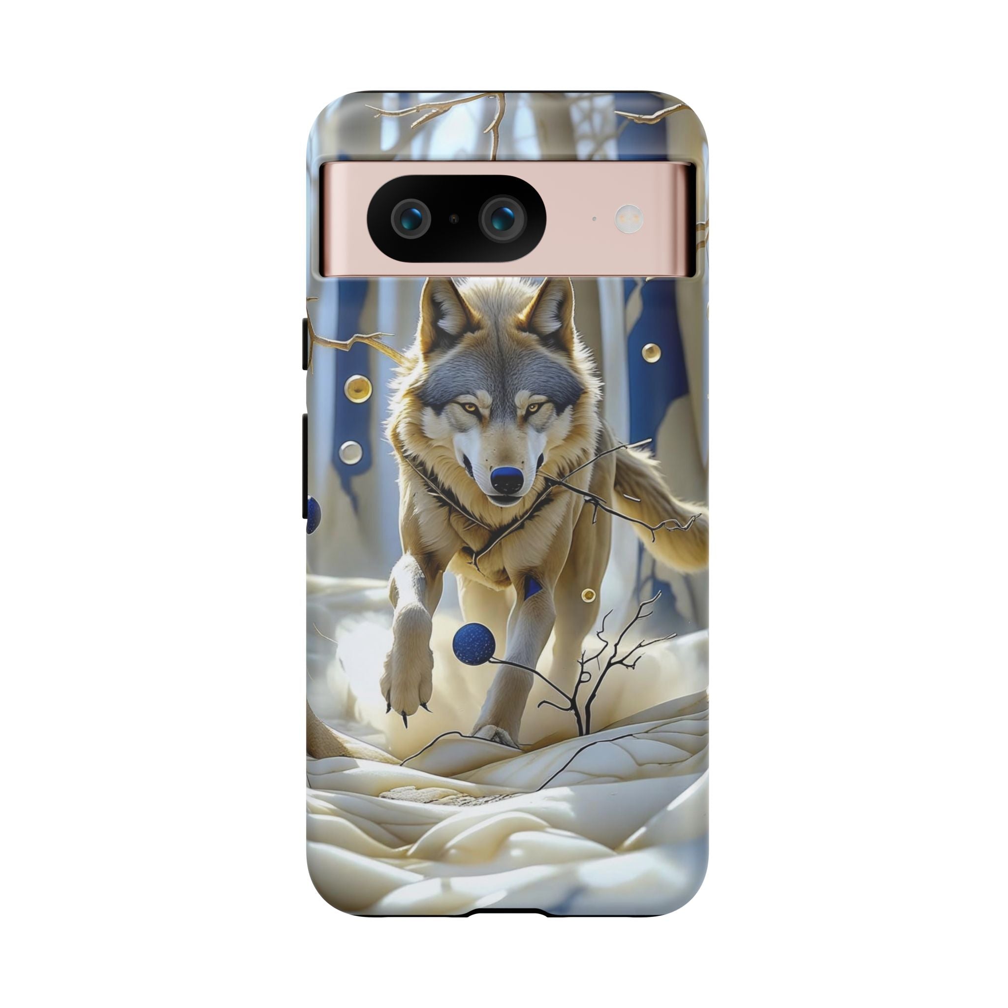 Wolf in Snow Google Pixel Case — Rugged Wildlife