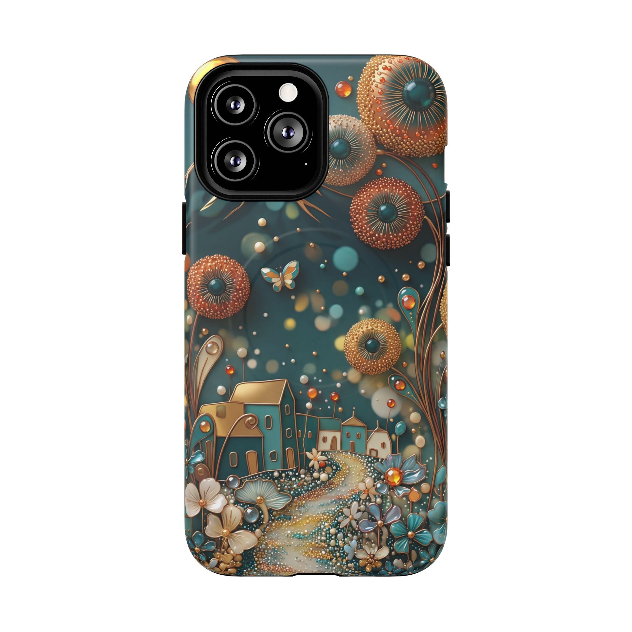 Custodia MagSafe per iPhone con fantasia floreale | Design Dreamy Cottage Garden