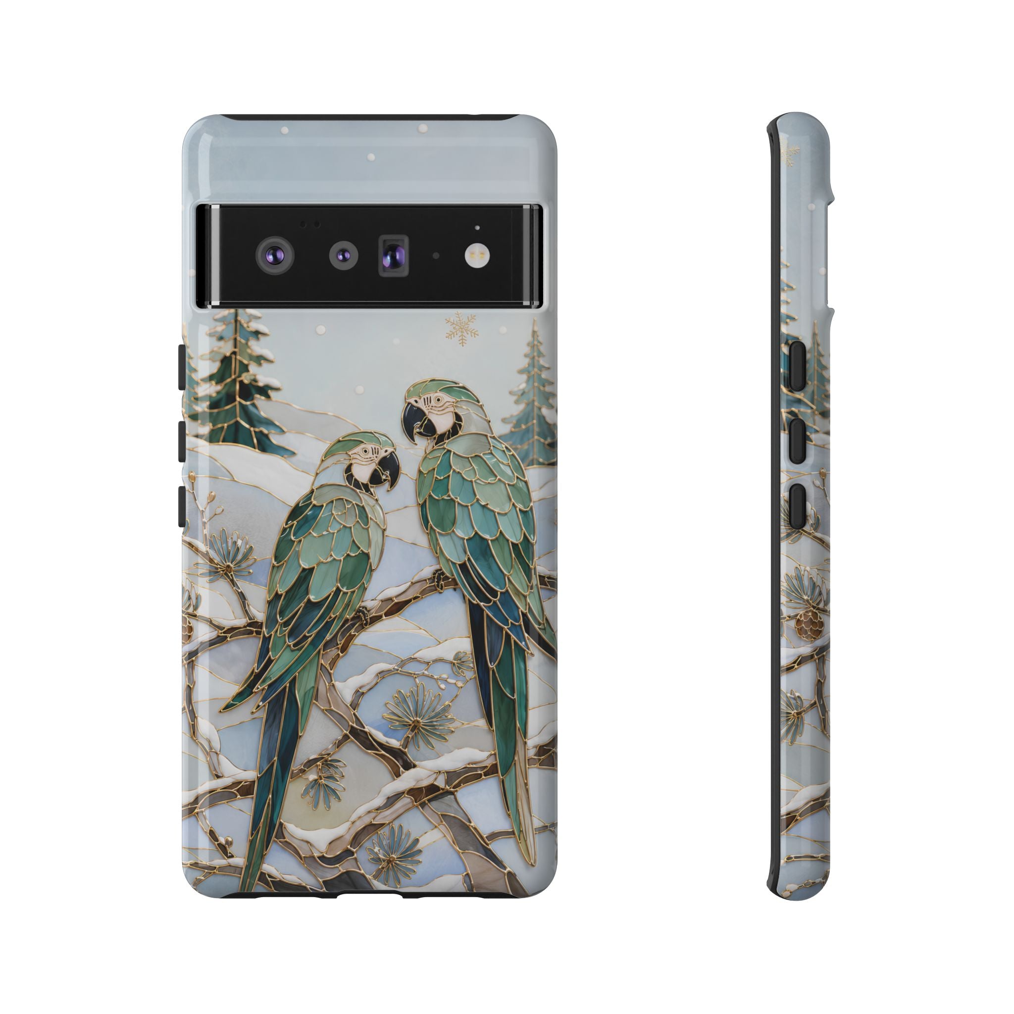 Parrot Google Pixel Phone Case | Winter Bird Phone Case