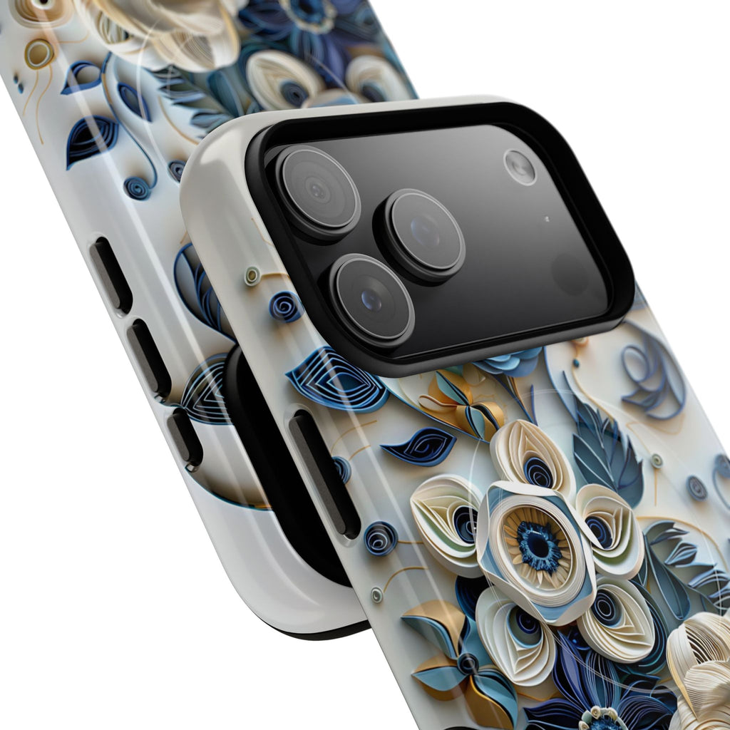 Floral Quilled Art Tough MagSafe Phone Case