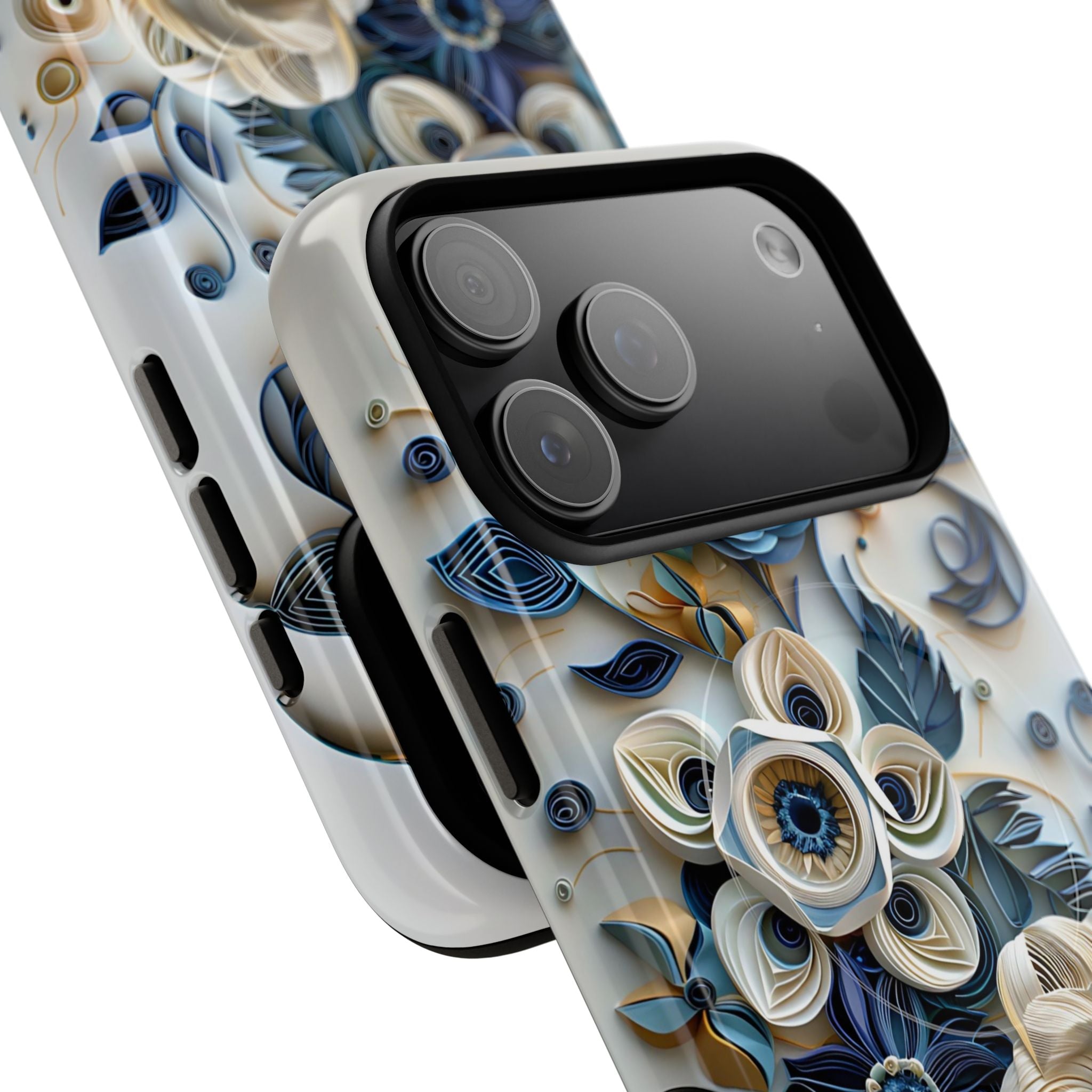 Floral Quilled Art Tough MagSafe Phone Case