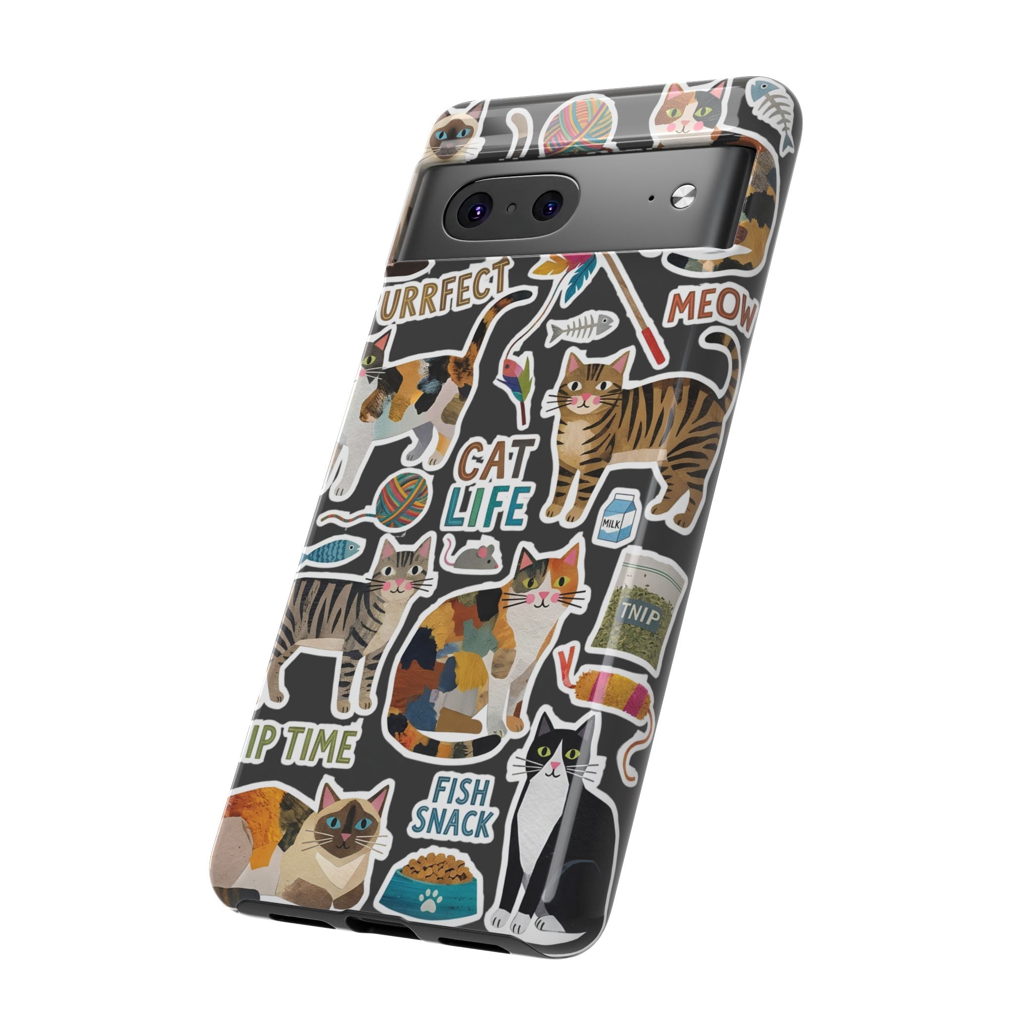 Cute Cats Sticker Tough Google Pixel Phone Case