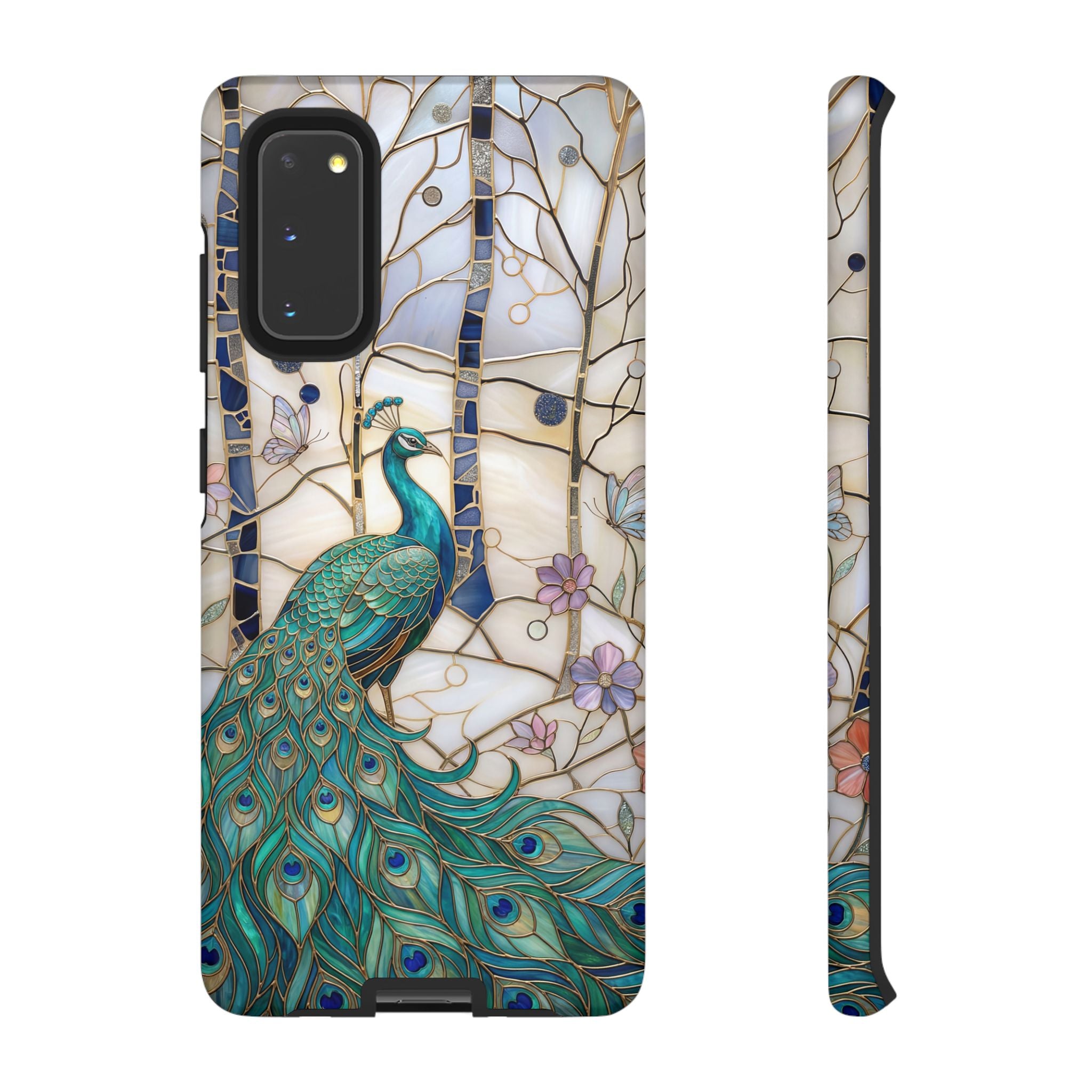 Peacock Stained Glass Samsung Galaxy Case