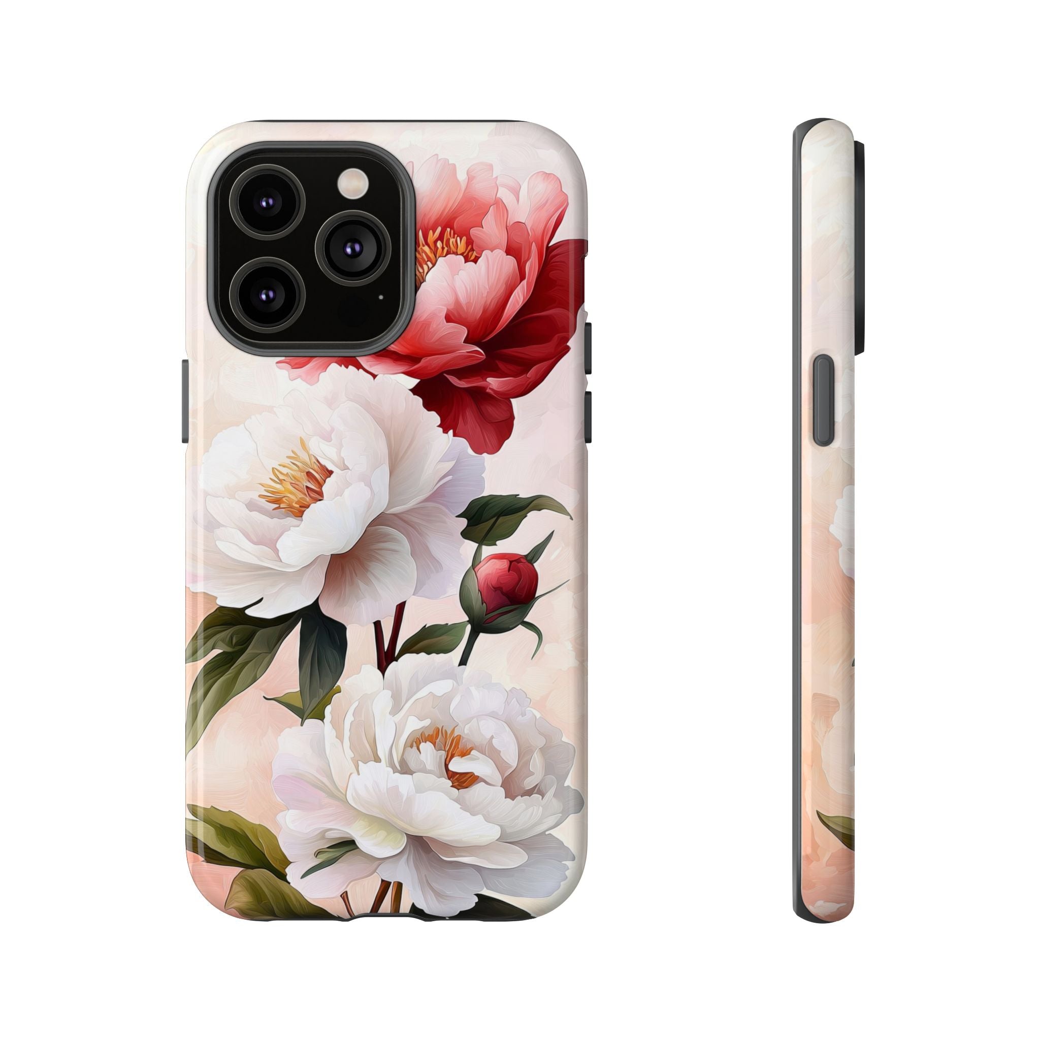 Floral Peony Tough iPhone Case