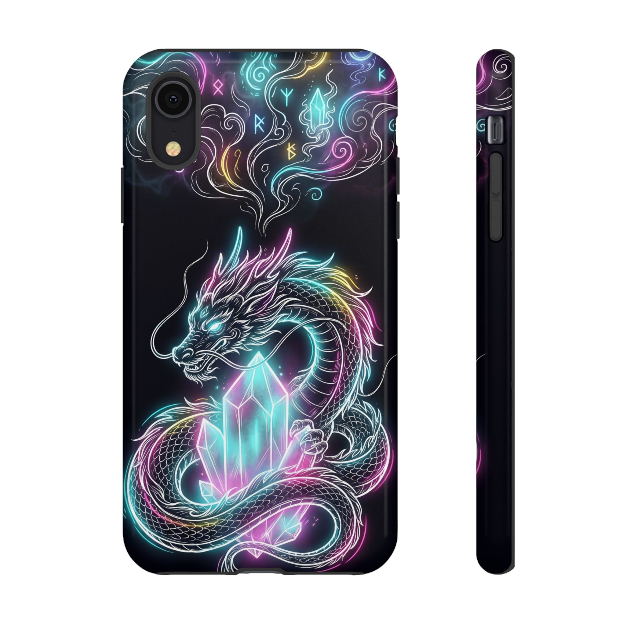 Neon Loong Crystal iPhone Case