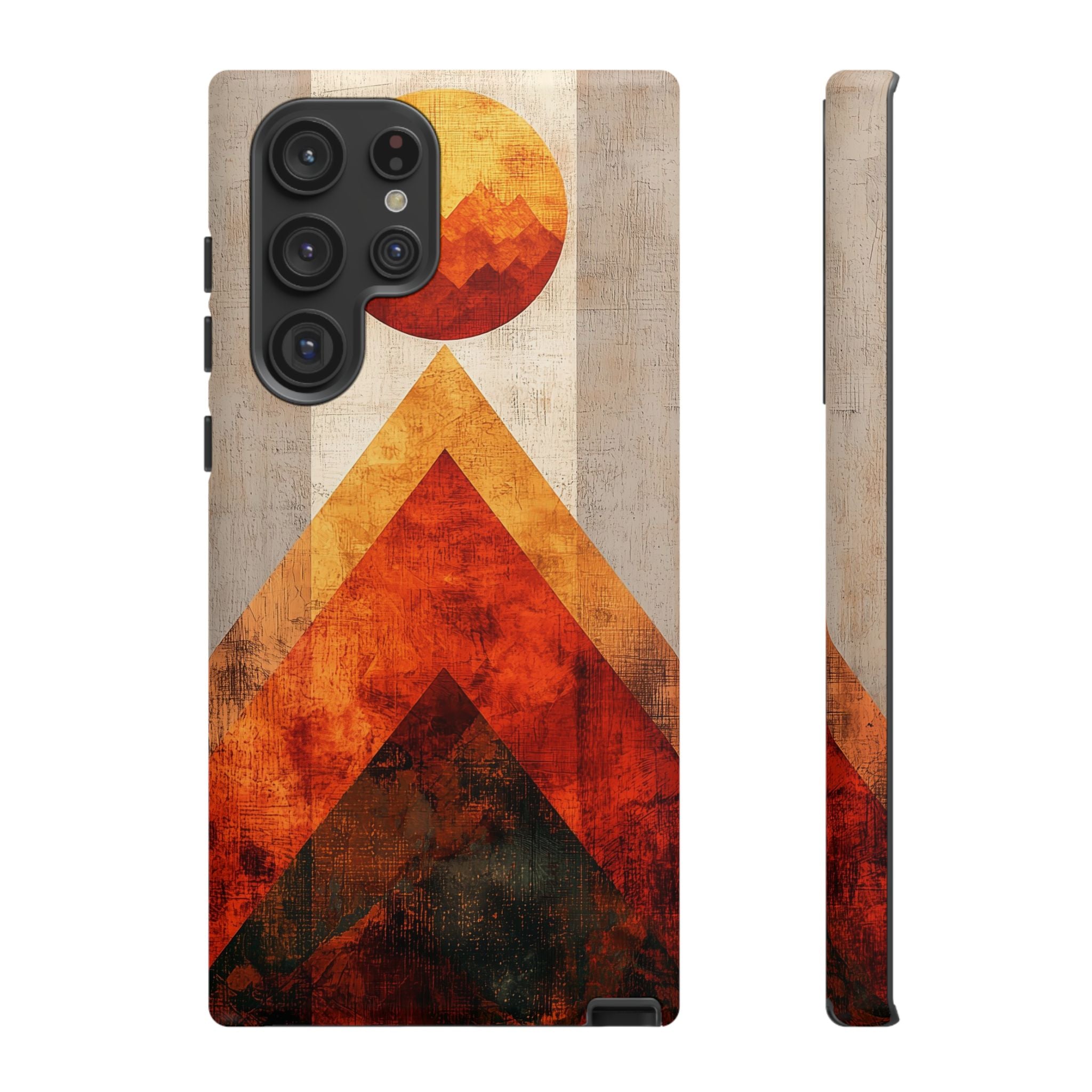 Retro Geometric Sunset Samsung Galaxy Case
