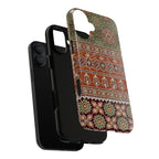 Batik Floral Protective Tough MagSafe iPhone Case
