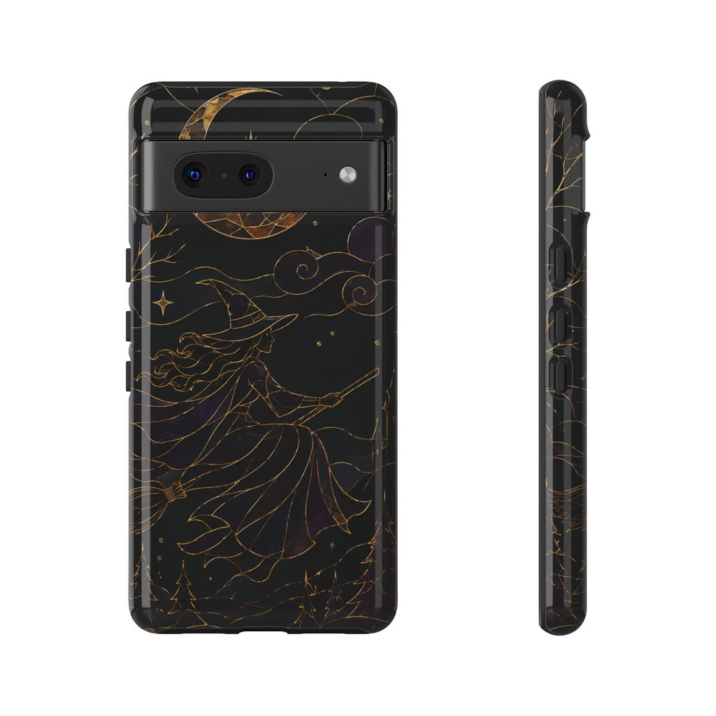 Witch Google Pixel Phone Case | Moon & Stars Phone Case