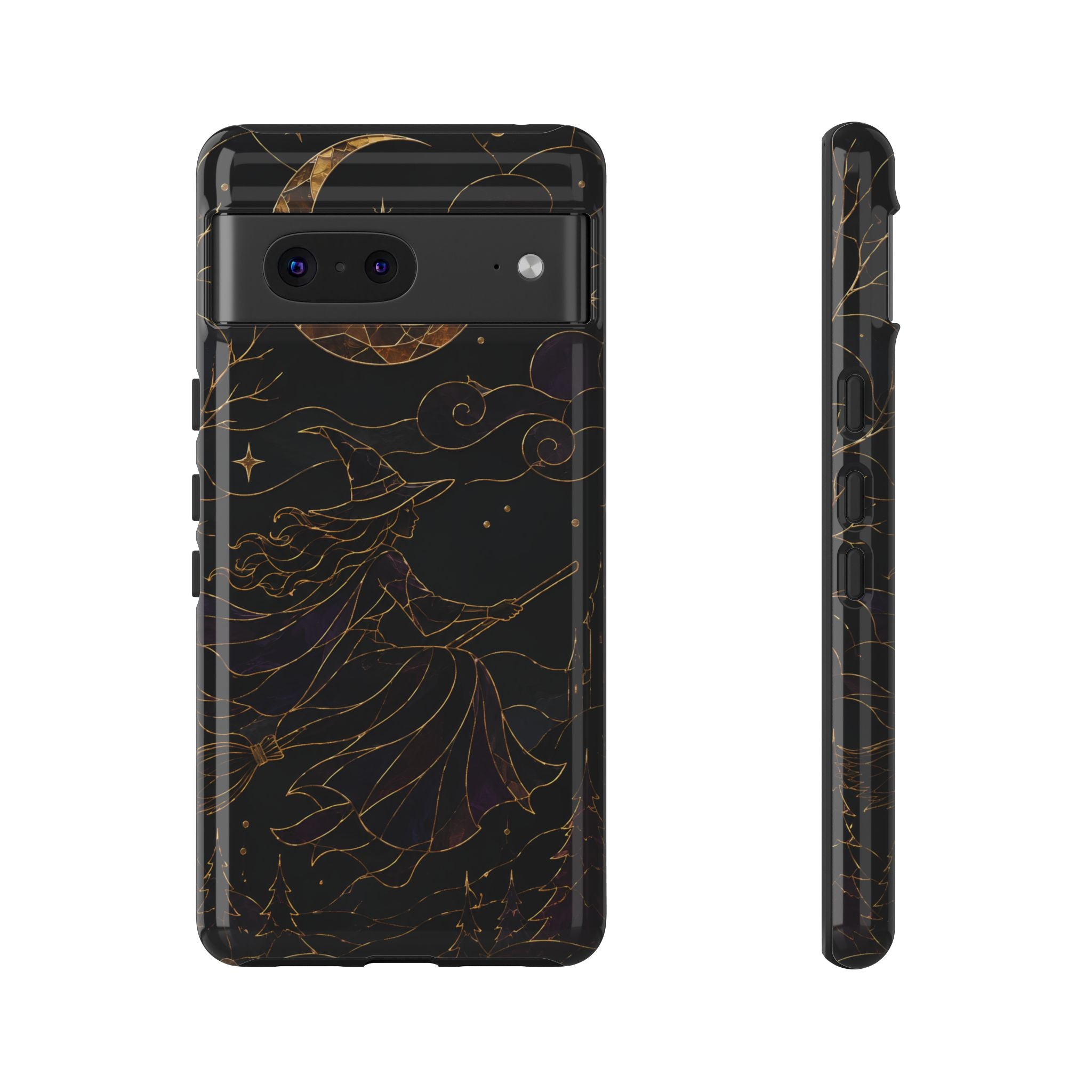 Witch Google Pixel Phone Case | Moon & Stars Phone Case