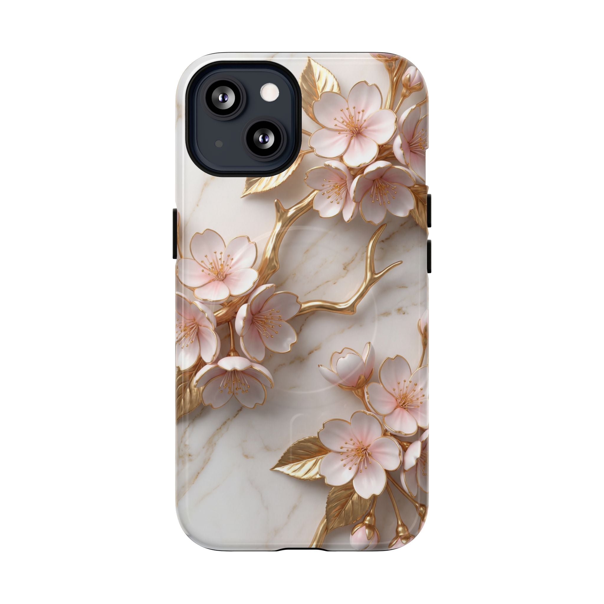 Floral Cherry Blossom MagSafe Phone Case — Tough Protective iPhone Cover