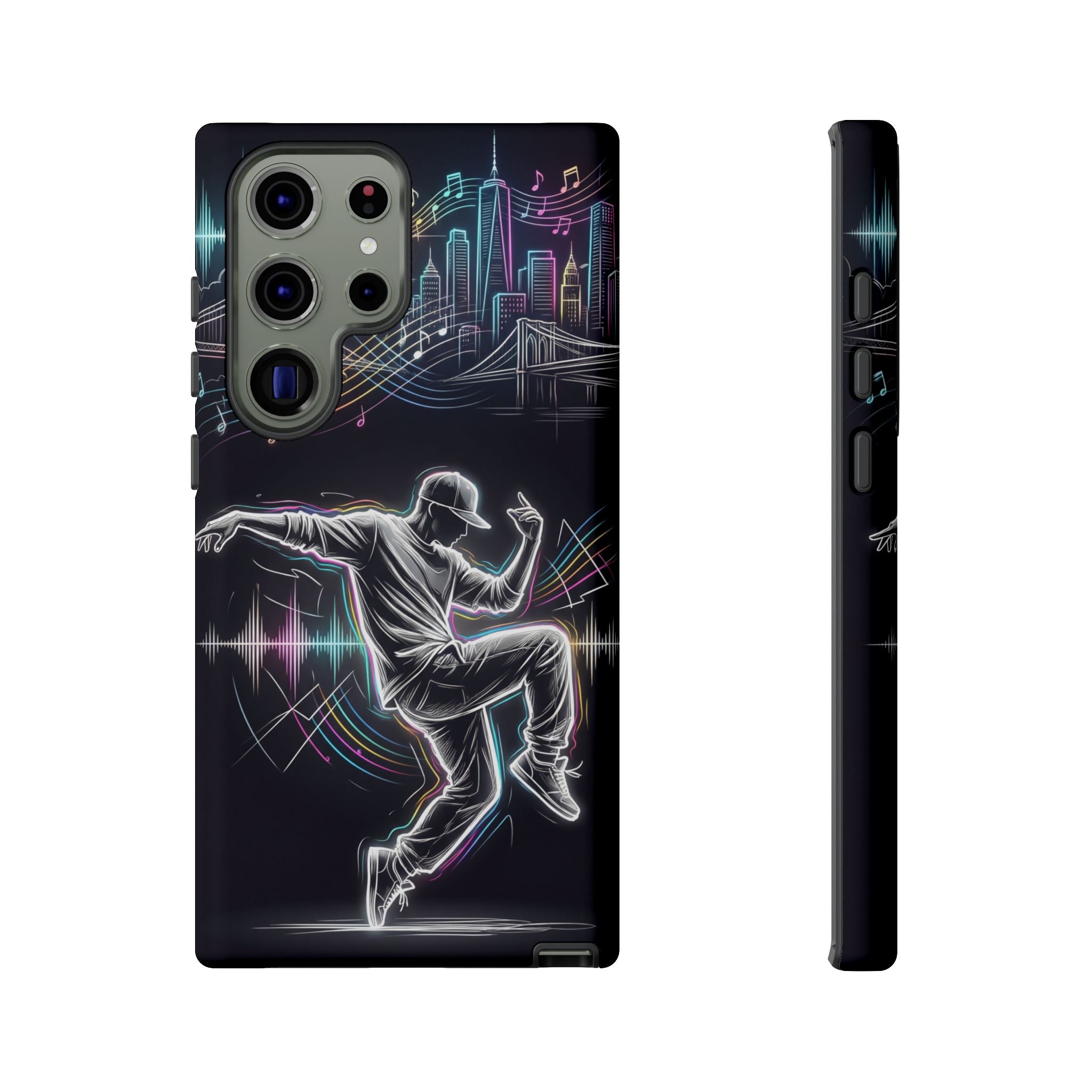 Dancer Neon Skyline Samsung Galaxy Phone Case