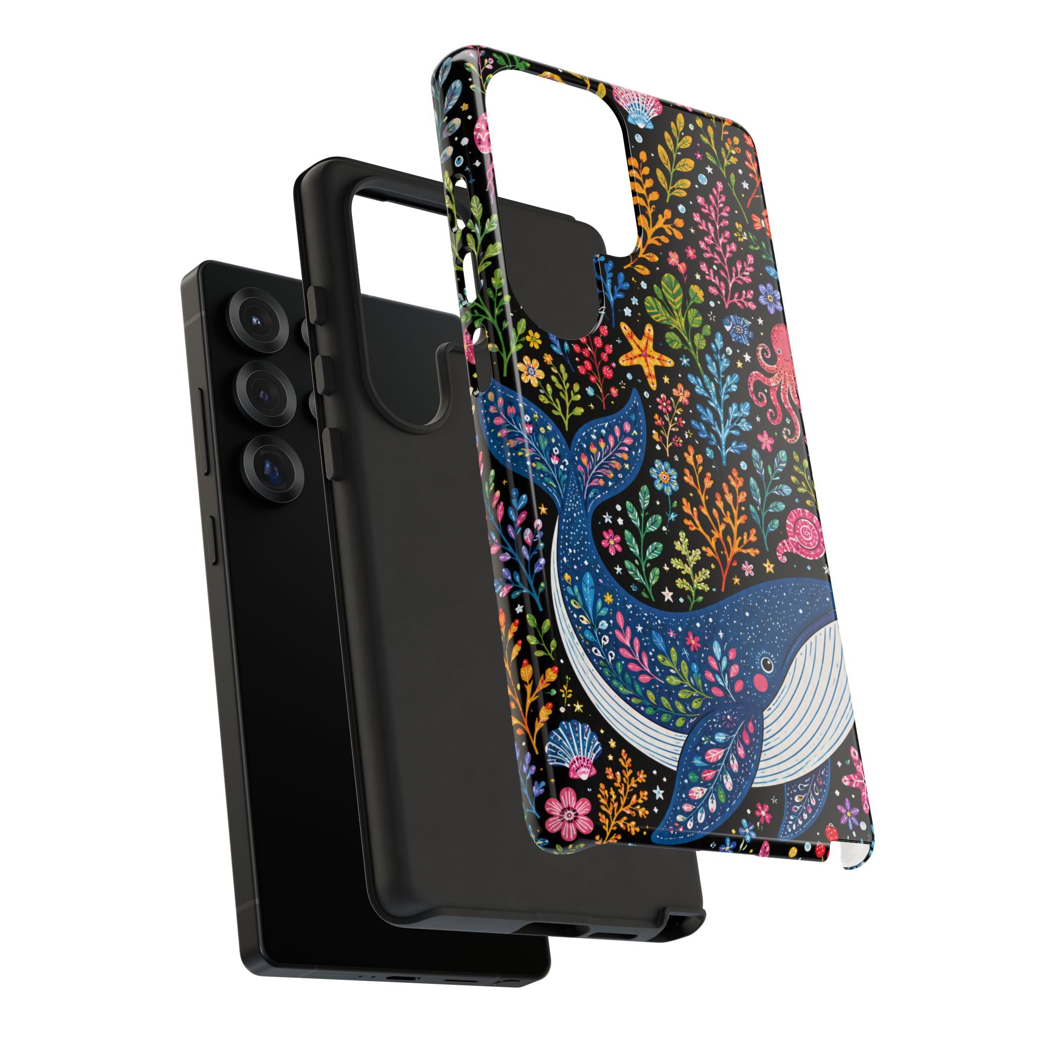 Whimsical Whale Tough Samsung Galaxy Phone Case