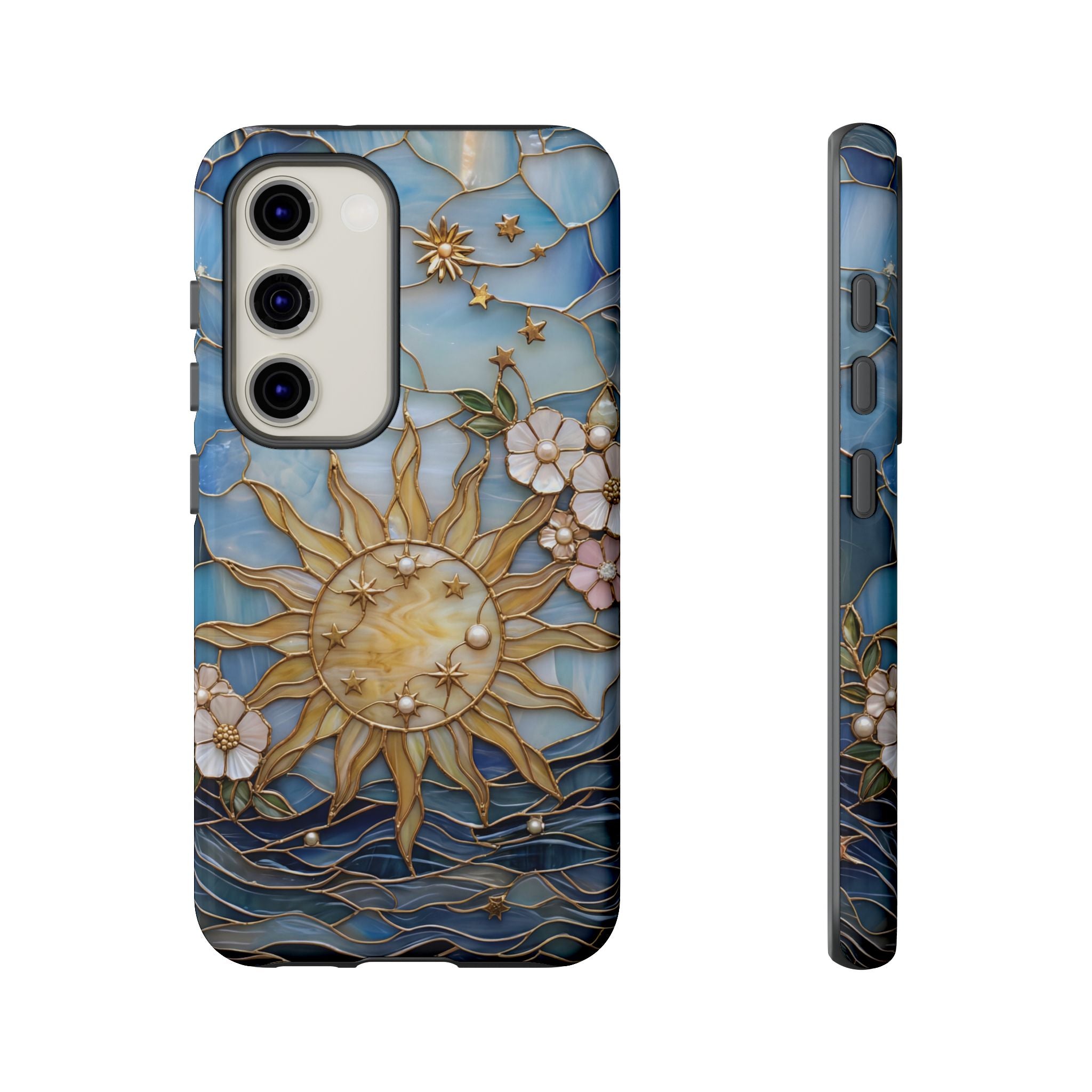 Stained Glass Floral Sun & Sea Tough Samsung Galaxy Case