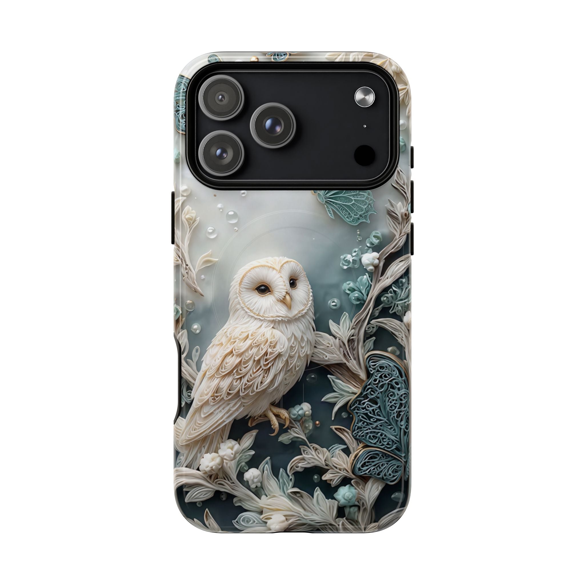 Barn Owl Floral MagSafe Phone Case