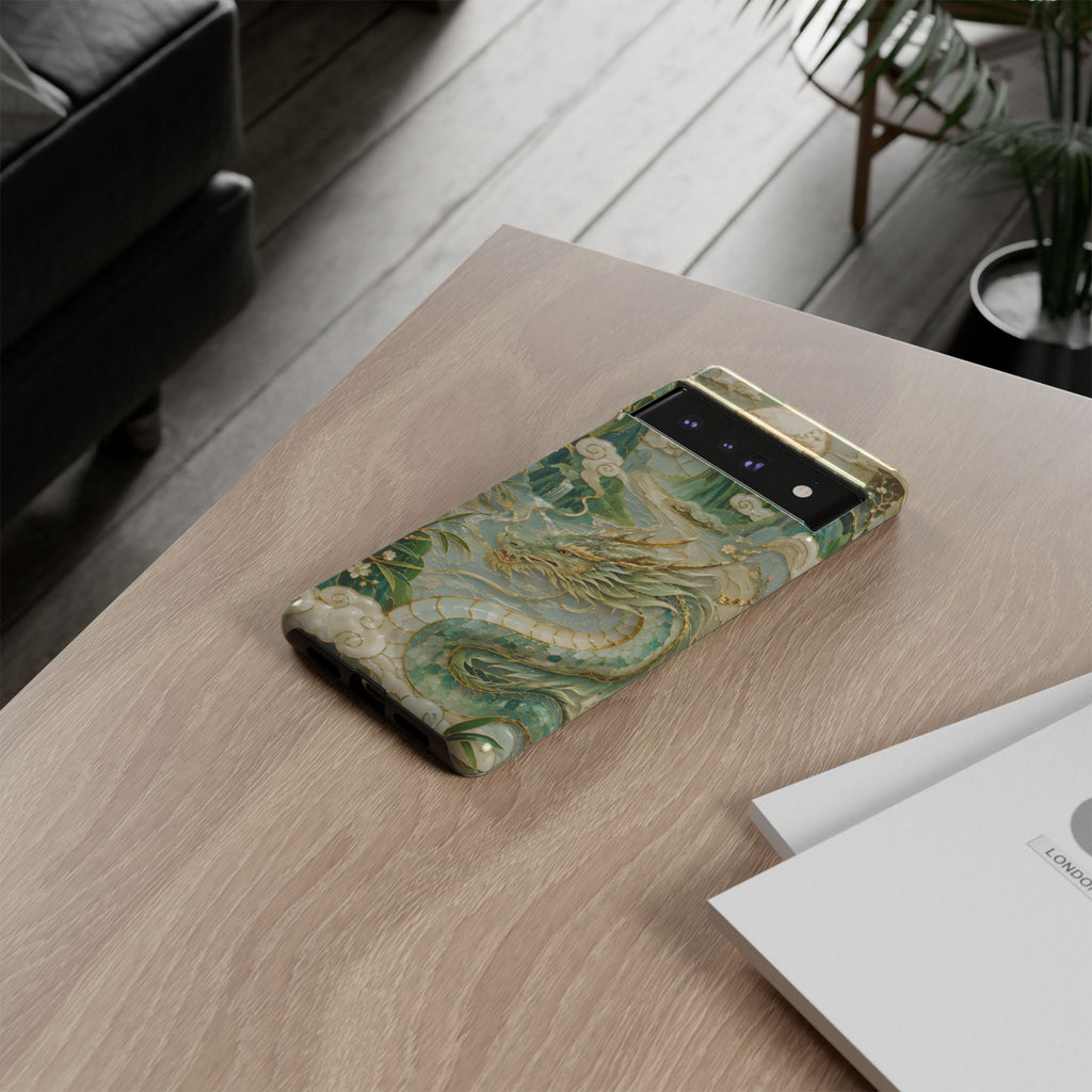 Chinese Dragon Google Pixel Phone Case | Jade Dragon Art Cover