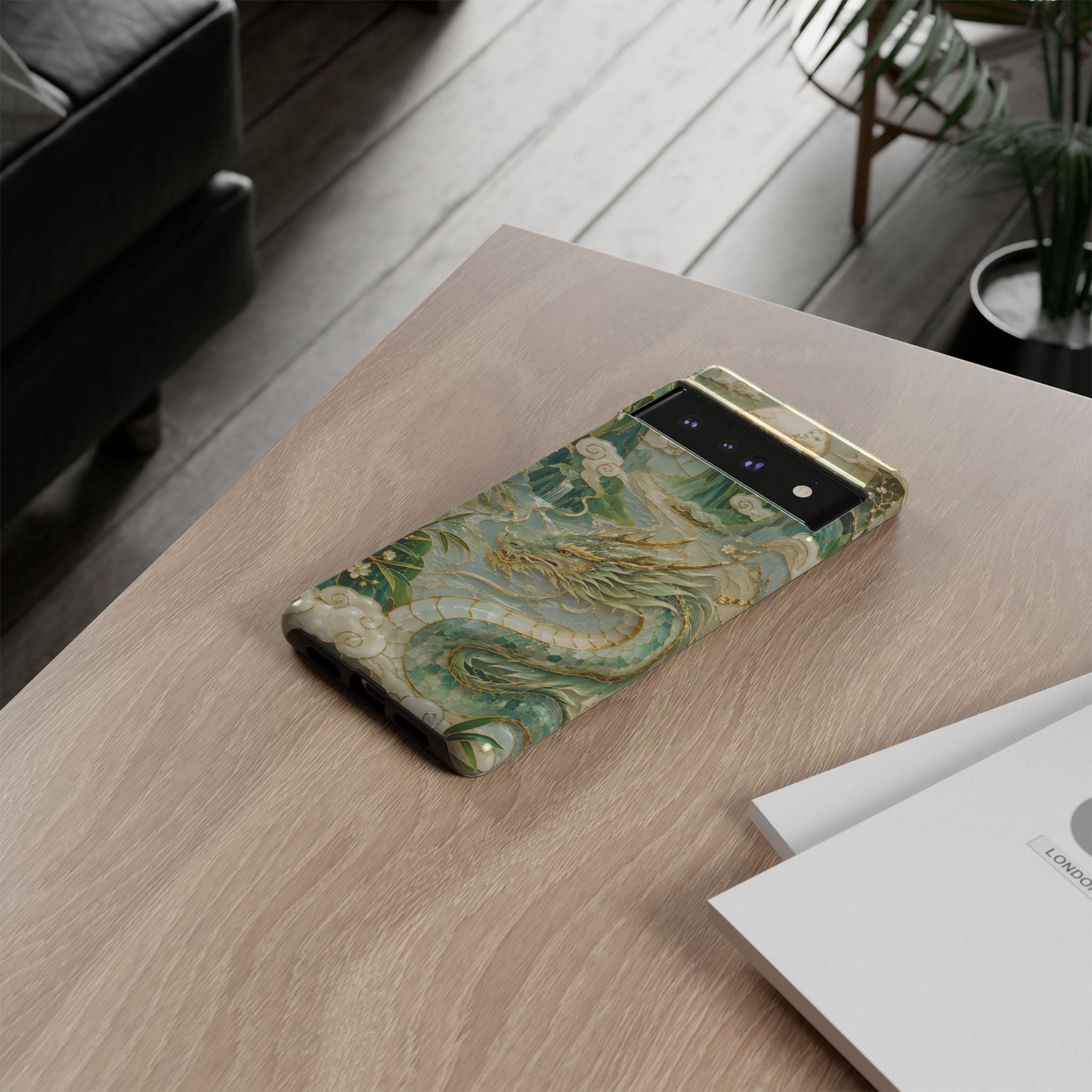 Chinese Dragon Google Pixel Phone Case | Jade Dragon Art Cover