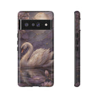 Swan Google Pixel Phone Case | Moonlit Lake Phone Case