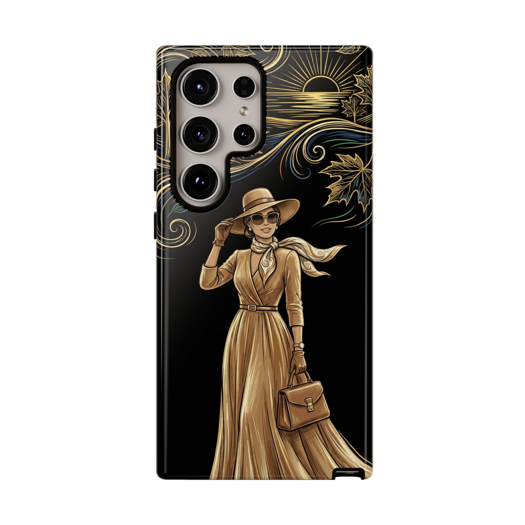 Vintage Autumn Lady Samsung Galaxy Phone Case