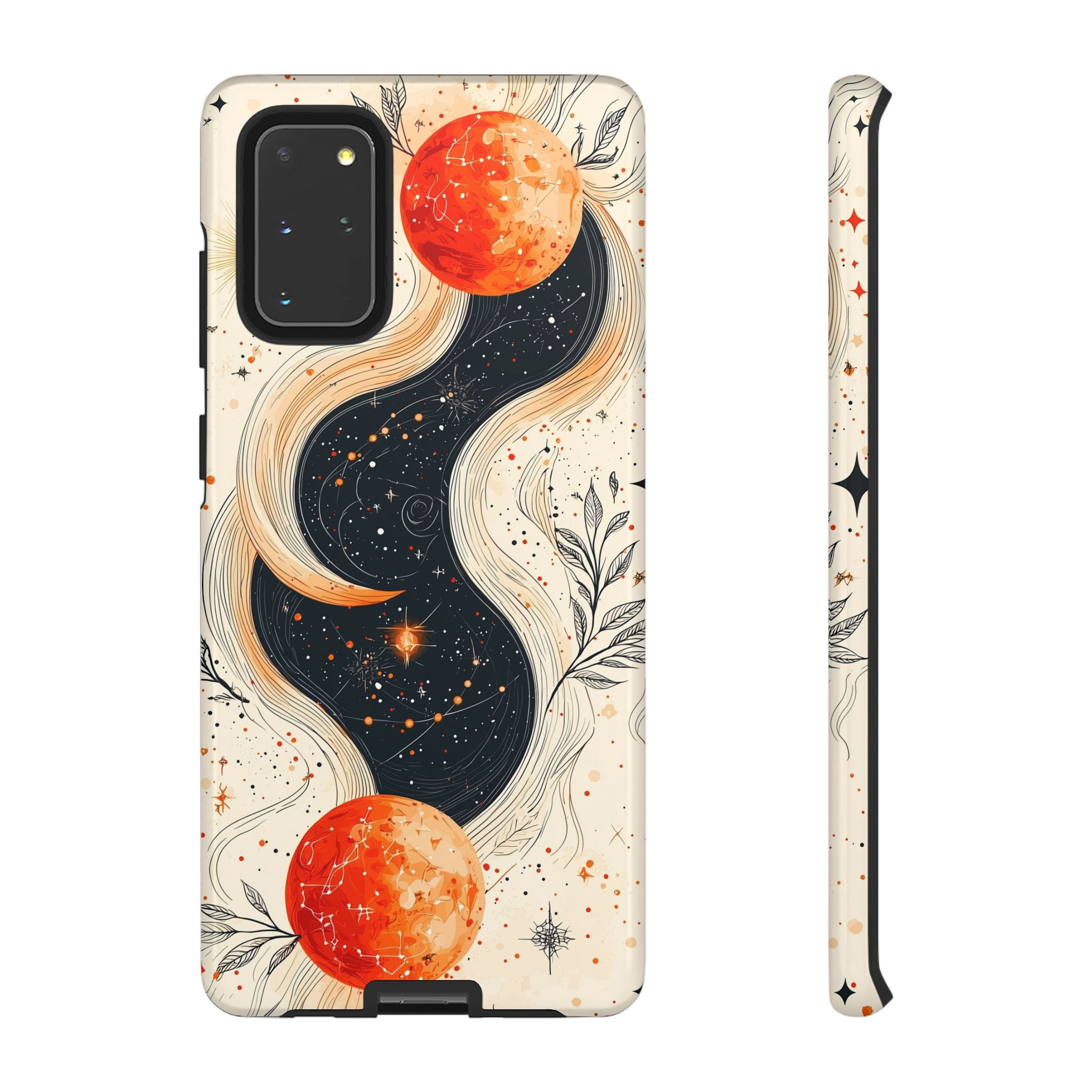 Astrology Galaxy Samsung Galaxy Case | Red Moon Celestial Waves