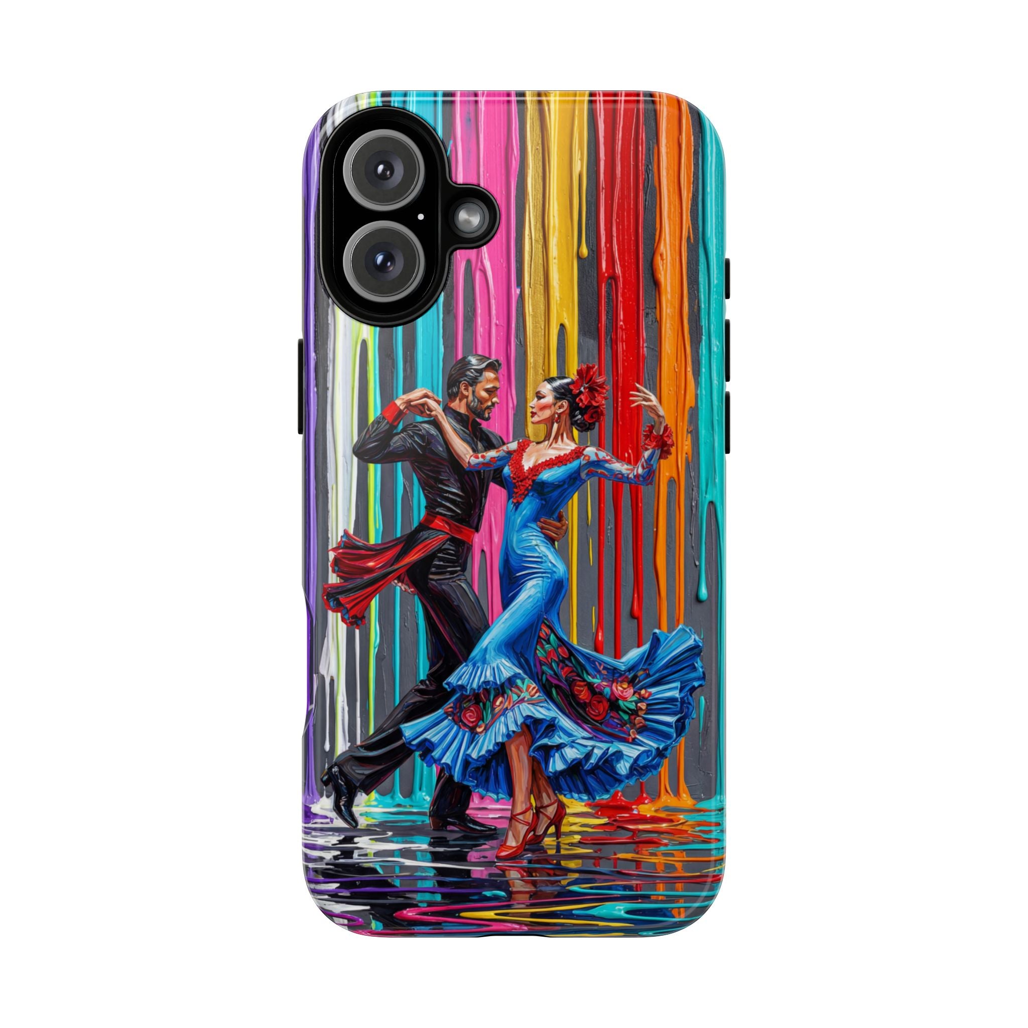 Colorful Tango iPhone Case | Vibrant Dancing Couple Art Protection