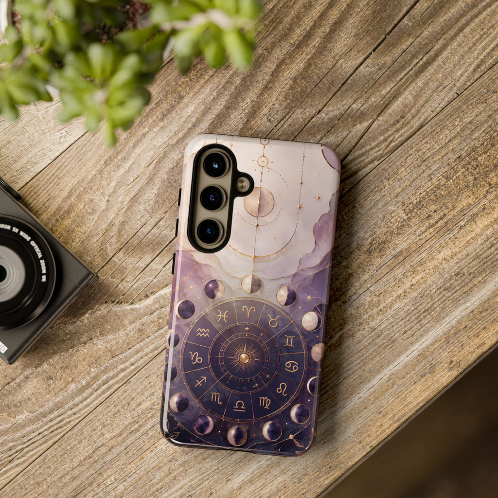Celestial Zodiac Samsung Galaxy Phone Case | Moon Phase Astrology Phone Case