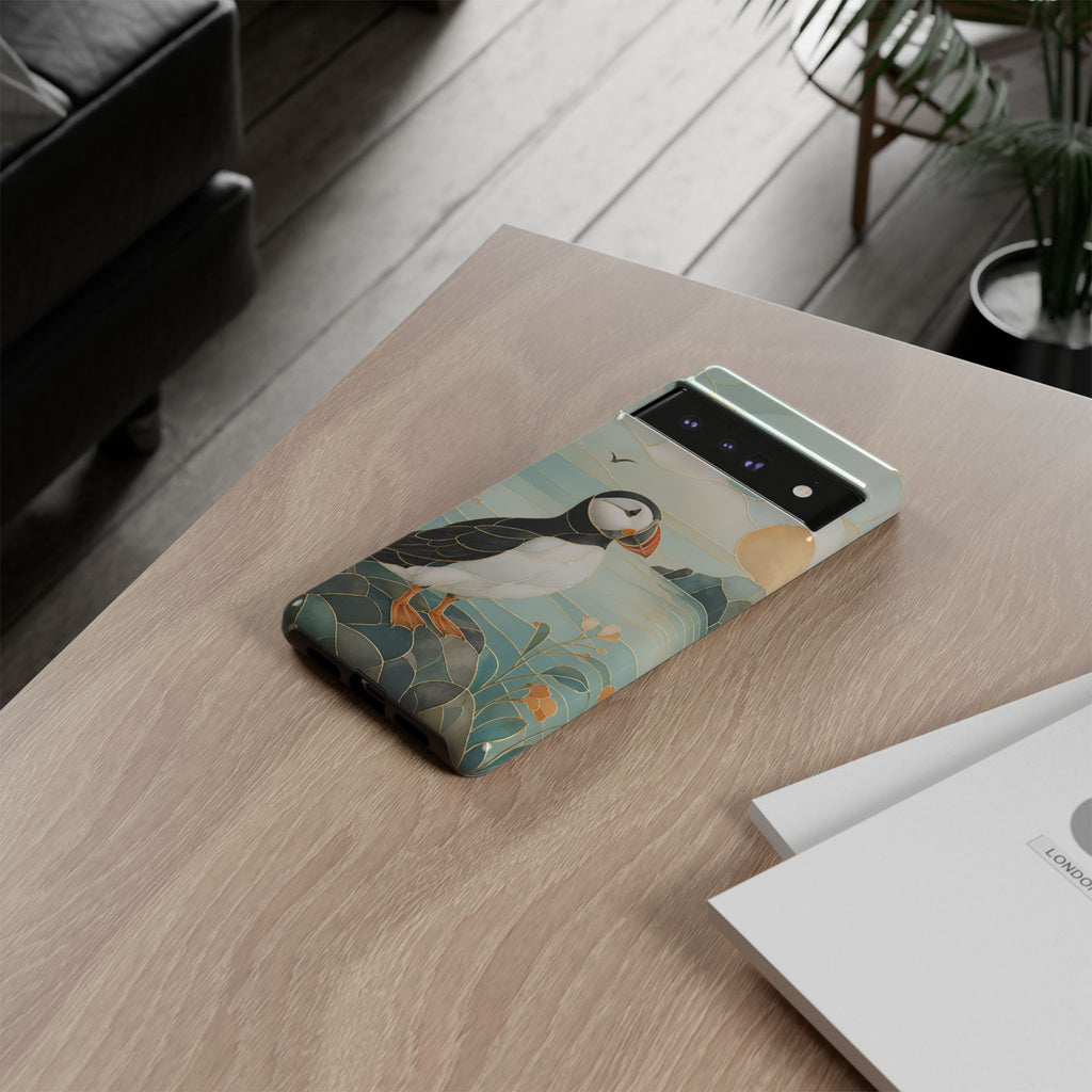 Puffin Coastal  Google Pixel Phone Case | Seaside Bird Art Phone Case