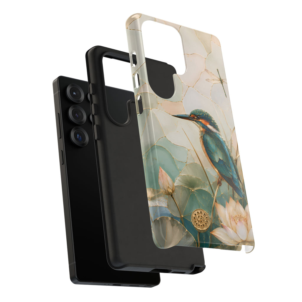 Kingfisher Samsung Galaxy Phone Case | Lotus Flower Phone Case