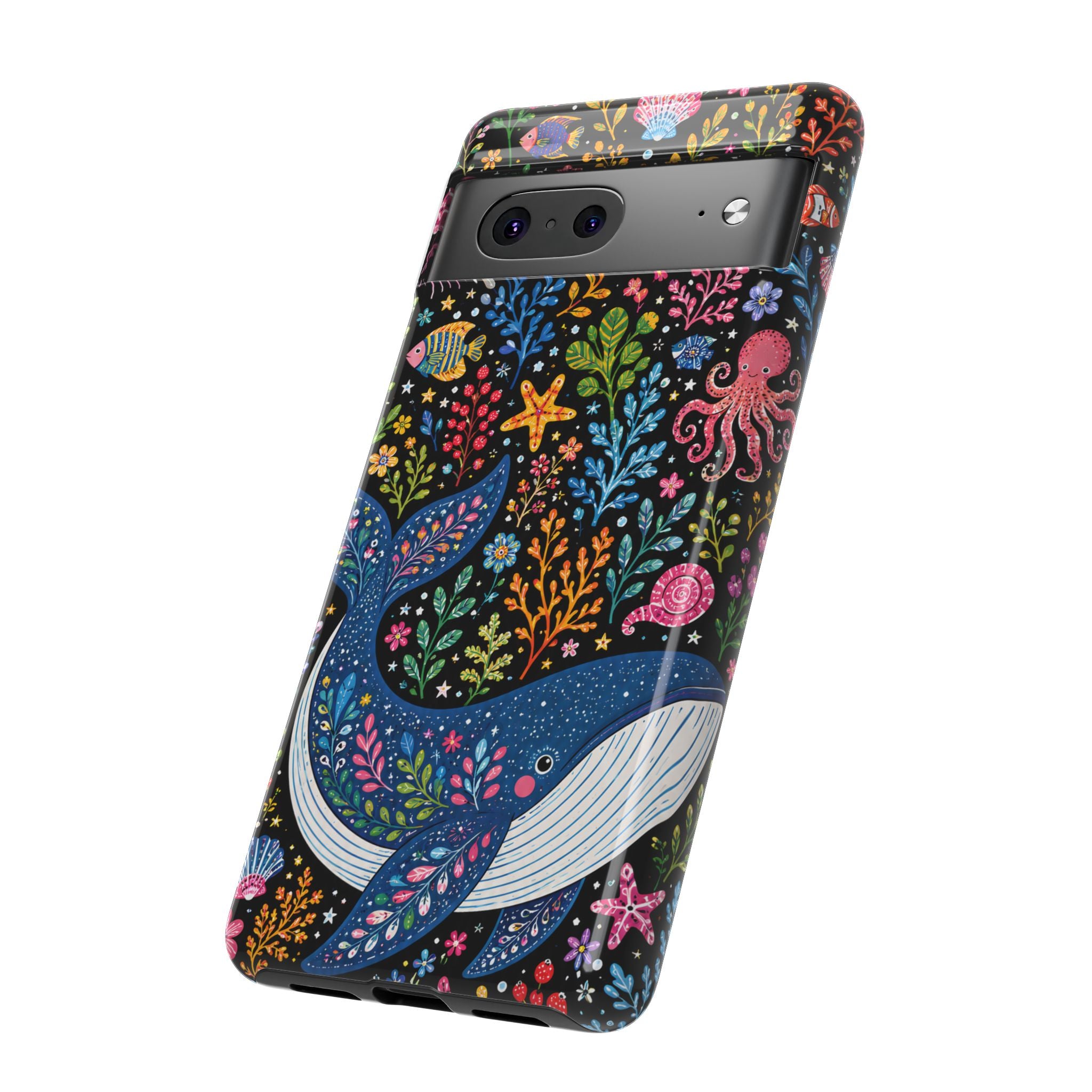 Whimsical Whale Tough Google Pixel Phone Case