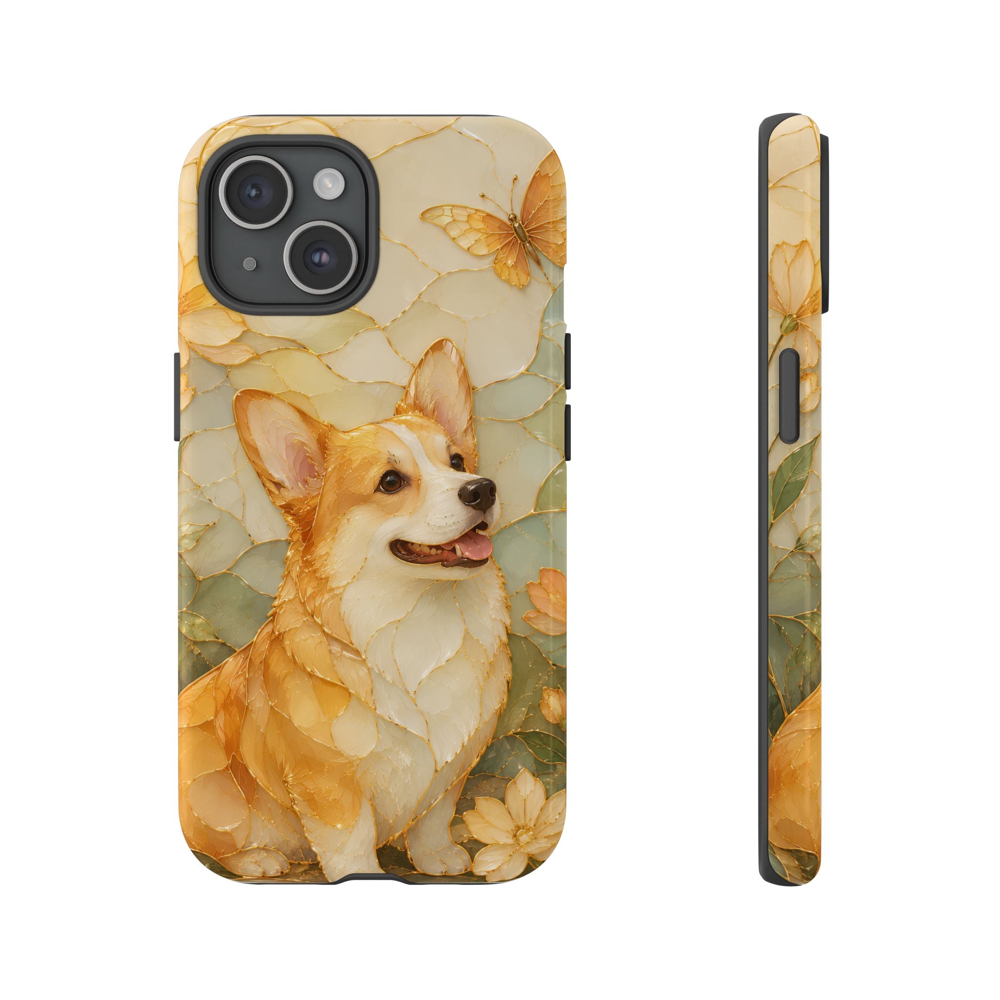 Corgi iPhone Case | Stained Glass Dog iPhone Case