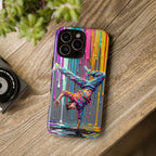 Colorful Breakdancer Graffiti Tough iPhone Case