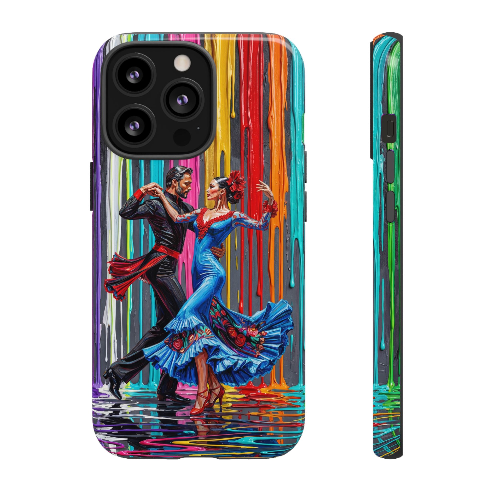 Colorful Tango iPhone Case | Vibrant Dancing Couple Art Protection