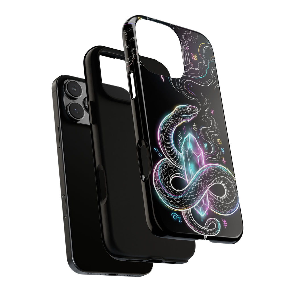 Neon Occult  Mystic Snake Crystal iPhone Case