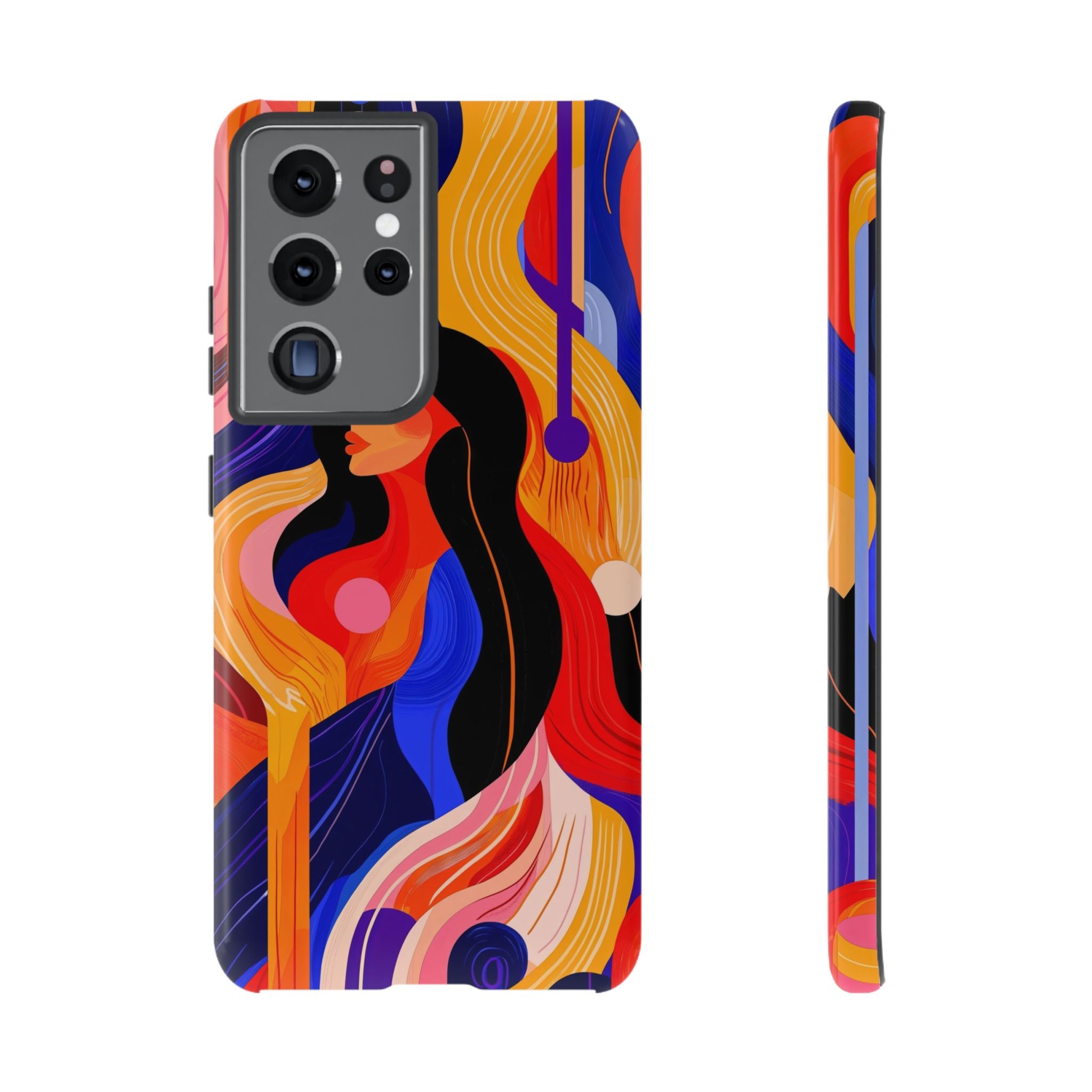 Abstract Colourful Woman Samsung Galaxy Tough Case | Vibrant Artistic