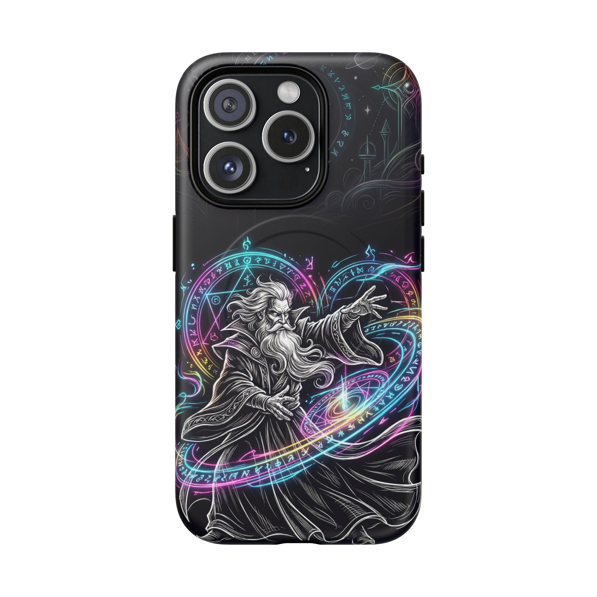 Neon Spell Art Wizard Magic MagSafe iPhone Case