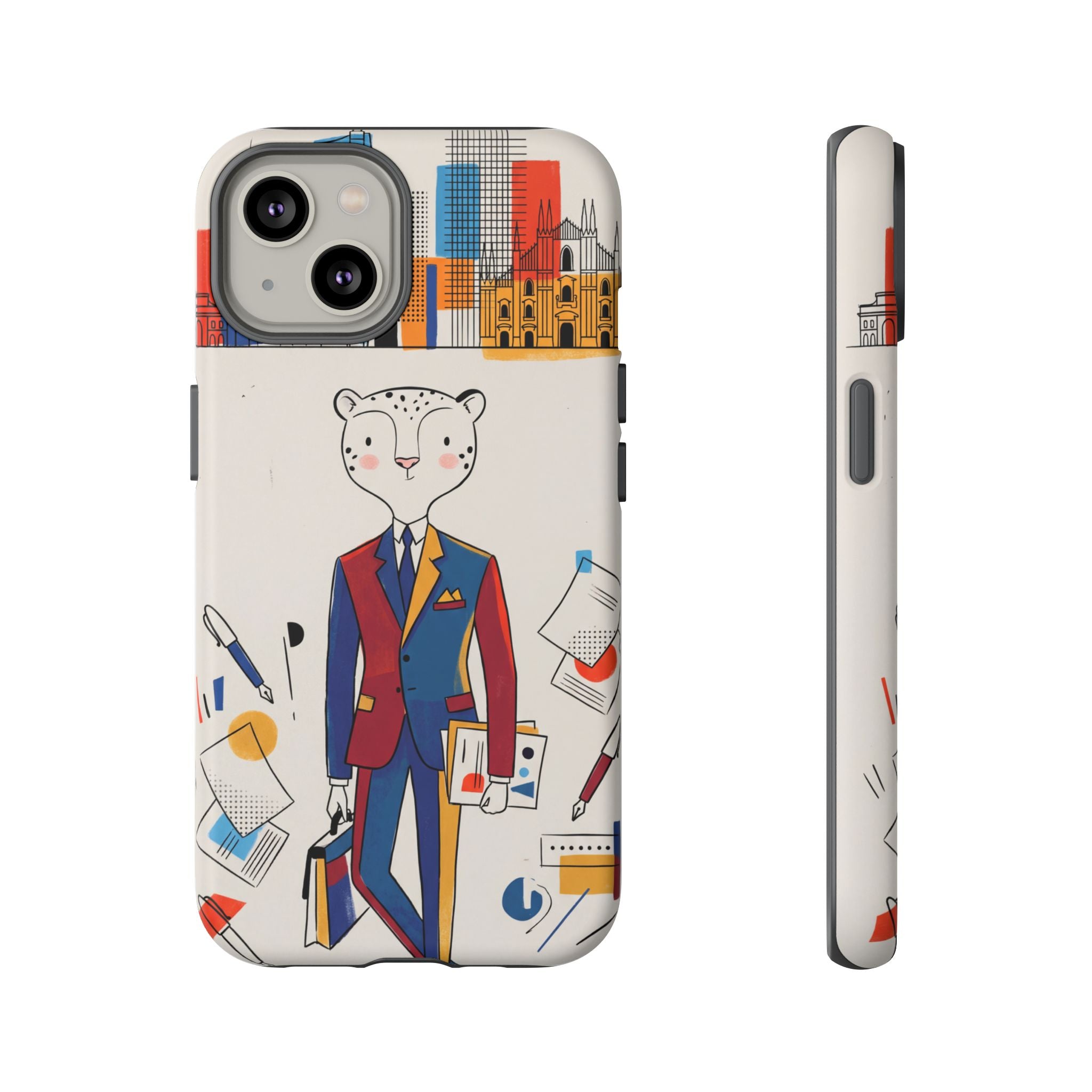 Leopard Executive Phone Case | Business Chic Illustrated