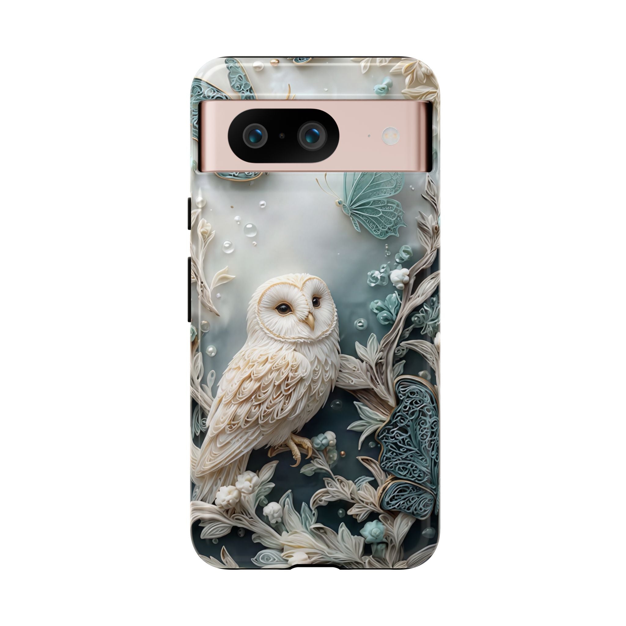 Barn Owl & Butterflies Tough Google Pixel Case