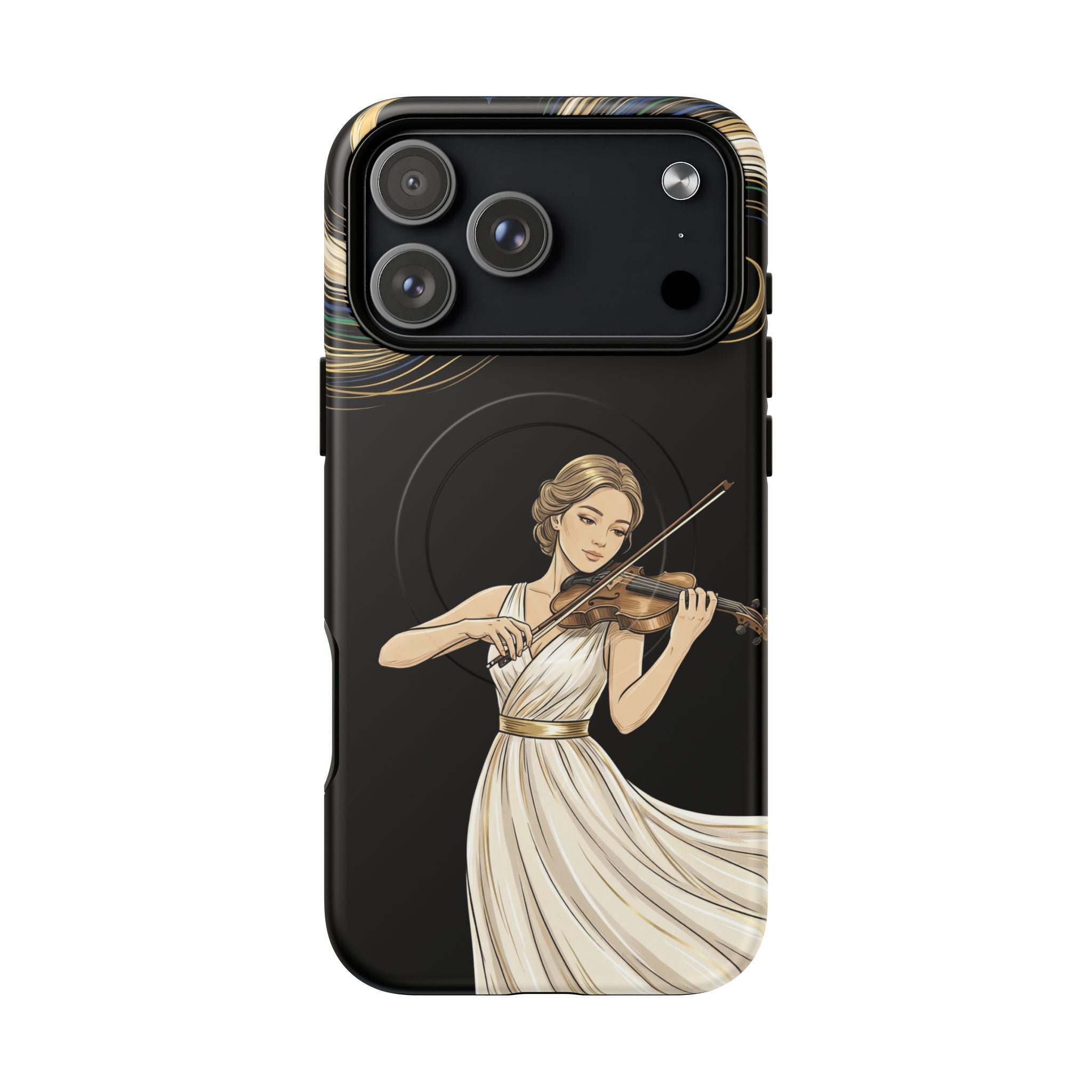 Violinist MagSafe iPhone Case | Elegant Classical Musicist Design