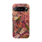 Vintage Floral Tough Google Pixel Phone Case | Boho Paisley Bee Cover