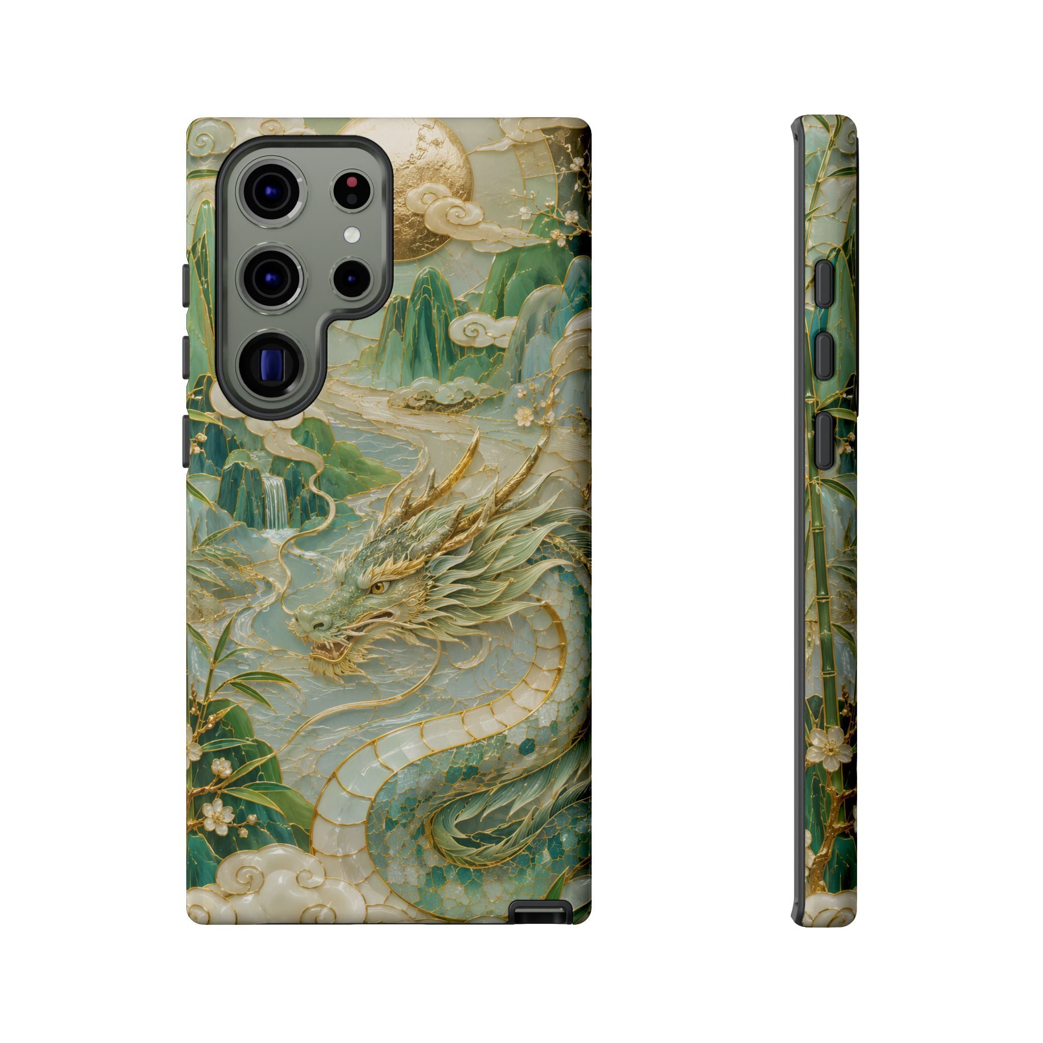 Chinese Dragon Samsung Galaxy Phone Case | Jade Dragon Art Cover