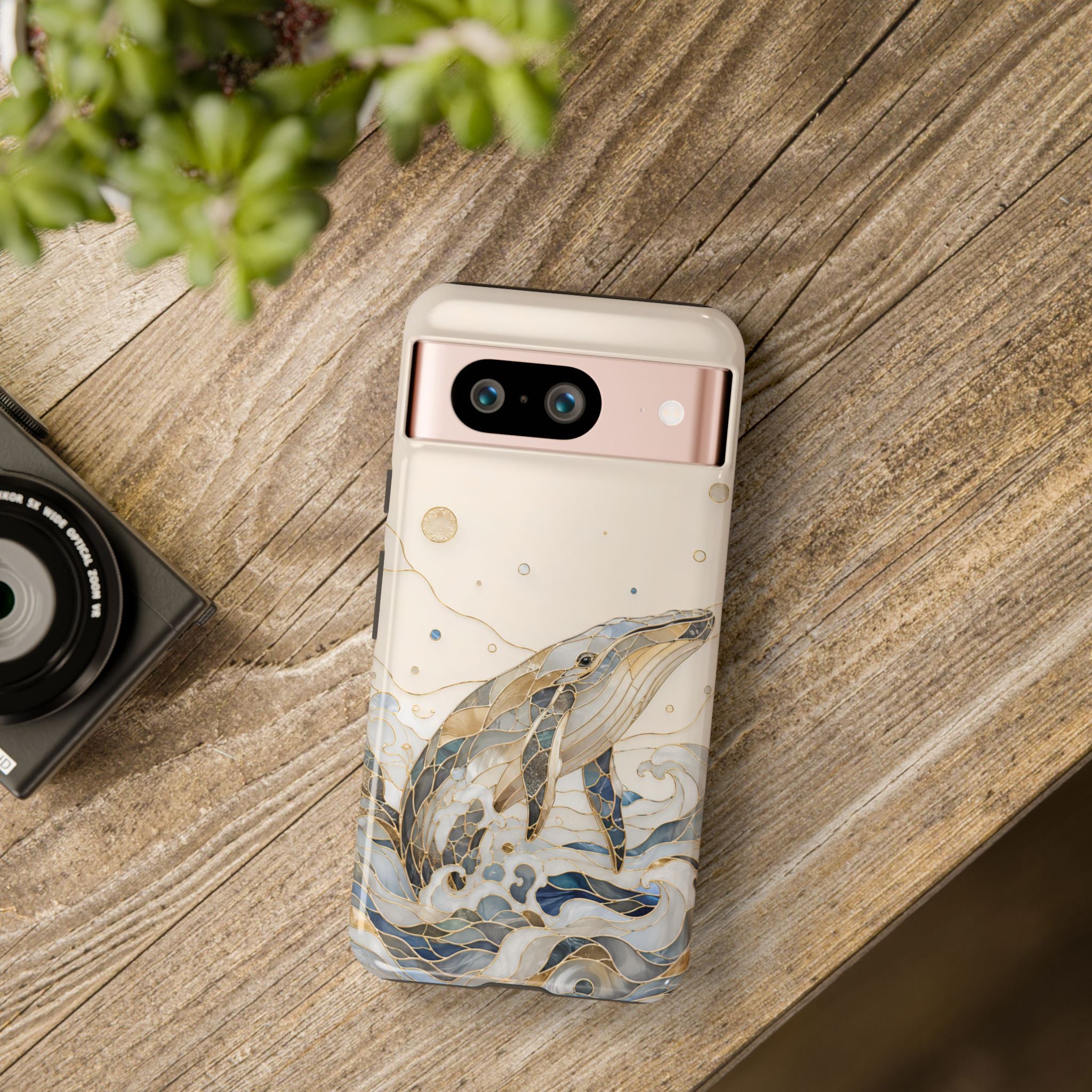 Stained Glass Whale Google Pixel Phone Case | Ocean iPhone Case