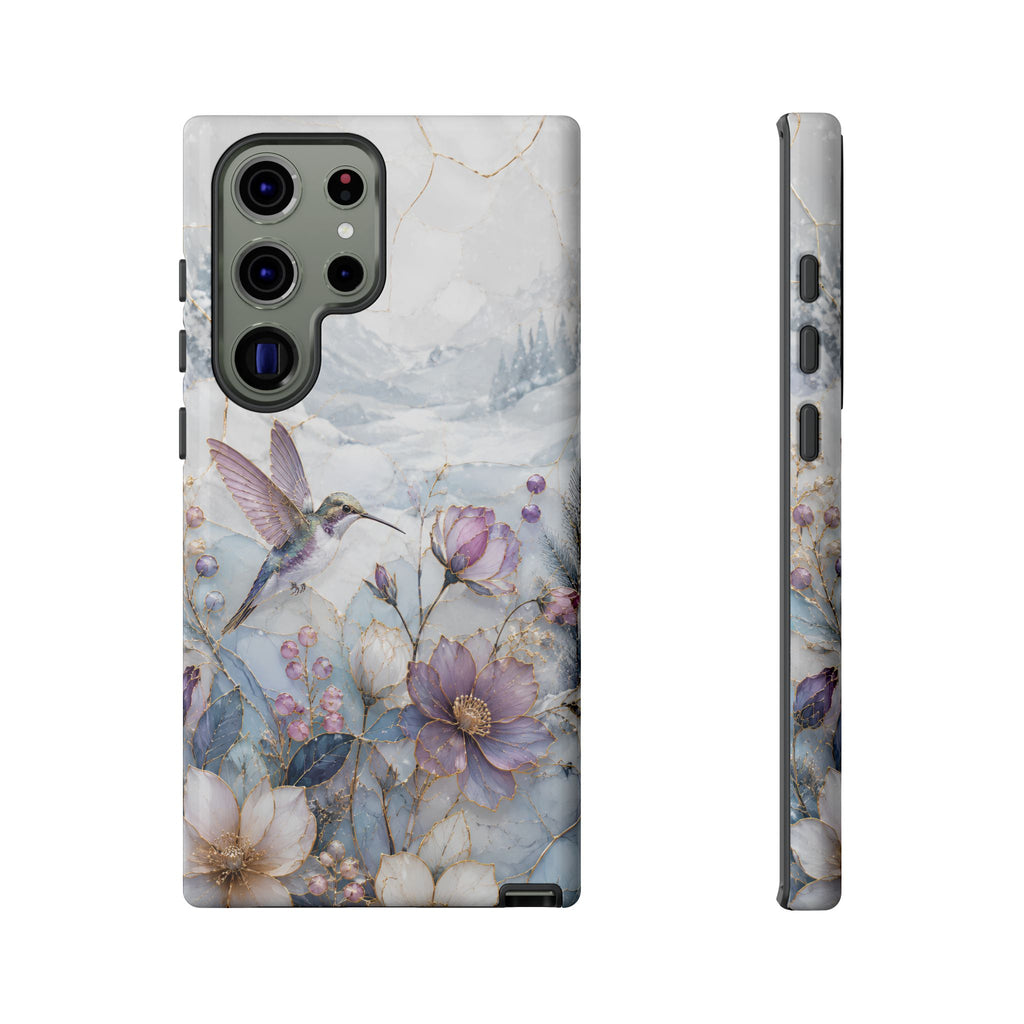Hummingbird Samsung Galaxy Phone Case | Vintage Floral Phone Case
