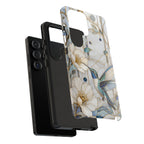 Hummingbird Magnolia Samsung Galaxy Phone Case | Floral Bird iPhone Case