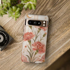Carnation Google Pixel Phone Case | Pink Floral Phone Case