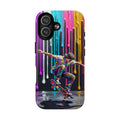 Colourful Drip Art Skateboarder Splash MagSafe iPhone Case